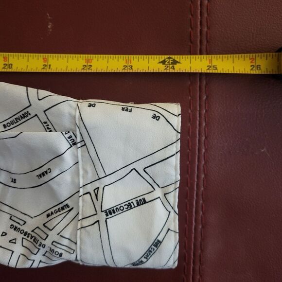 Karl Lagerfeld Paris Street Map Blouse - Picture 14 of 16